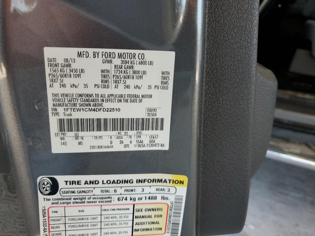 2013 FORD F-150