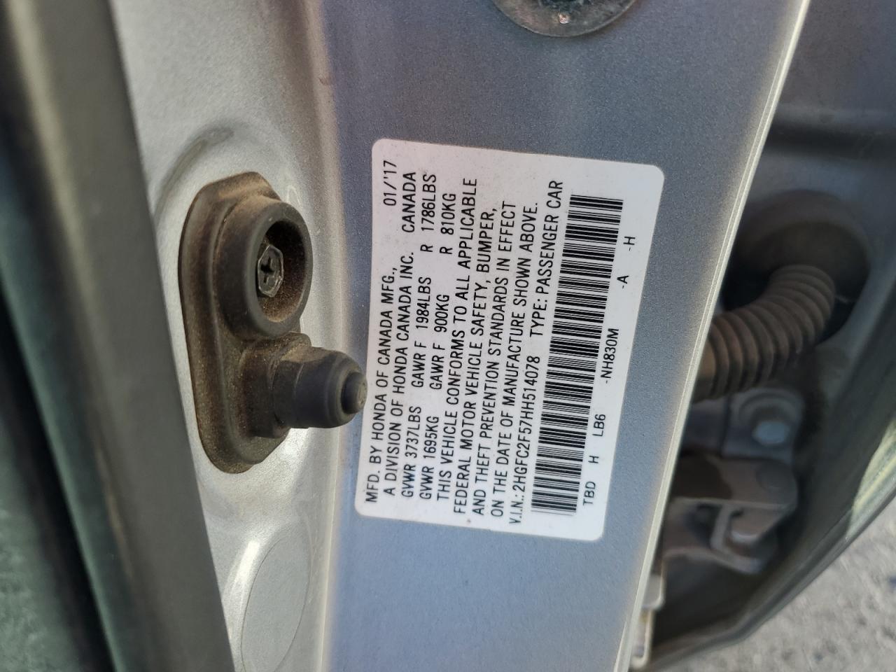 2017 HONDA CIVIC