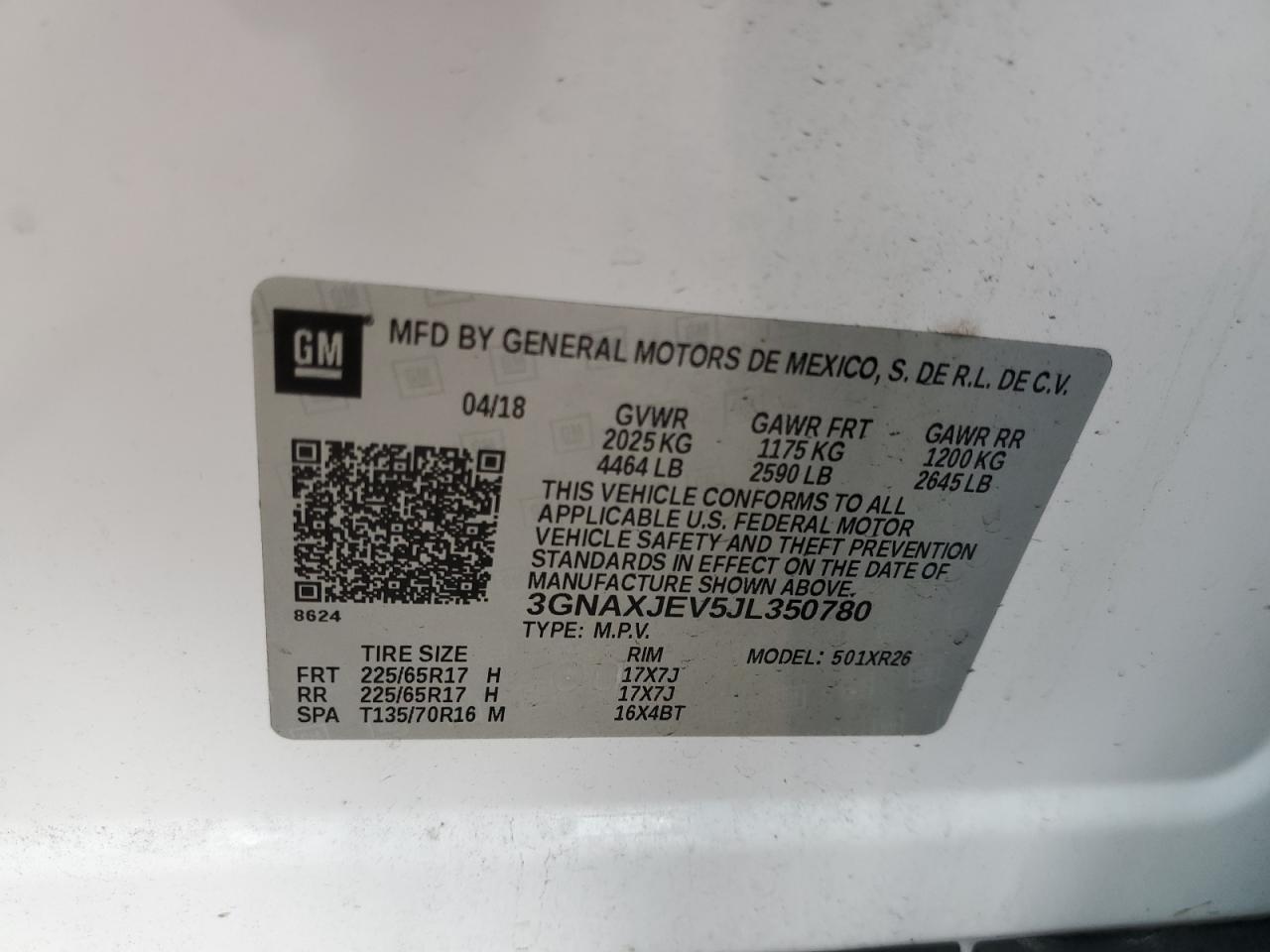 2018 CHEVROLET EQUINOX