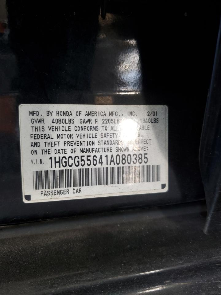 2001 HONDA ACCORD