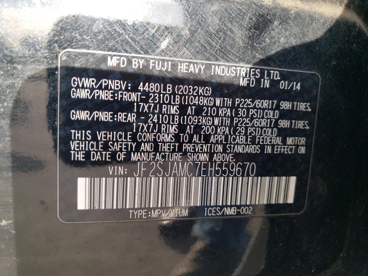 2014 SUBARU FORESTER