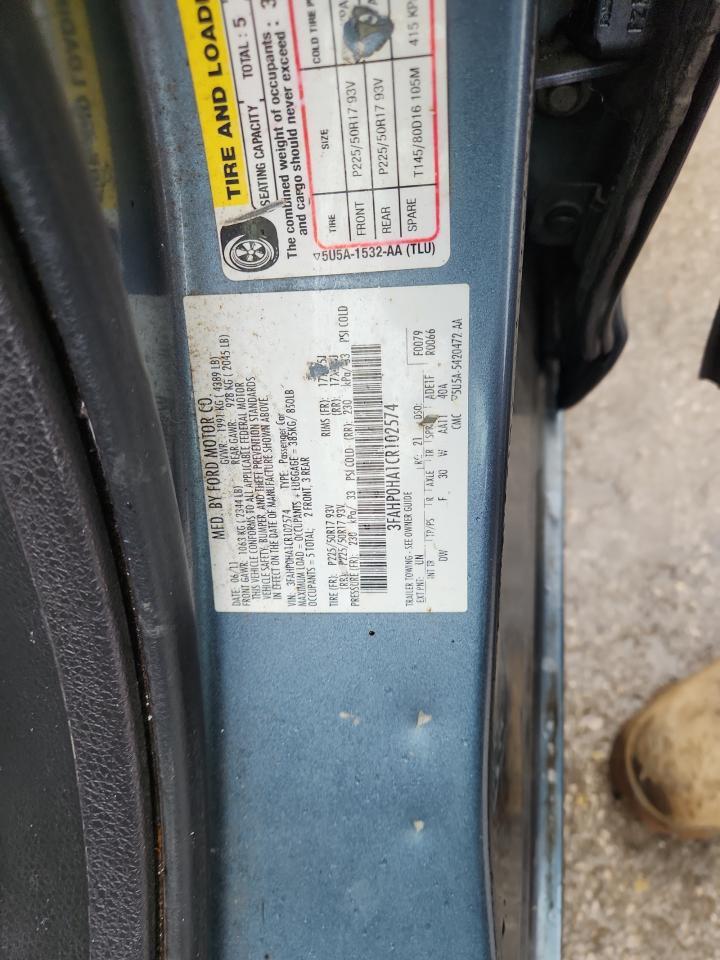 2012 FORD FUSION