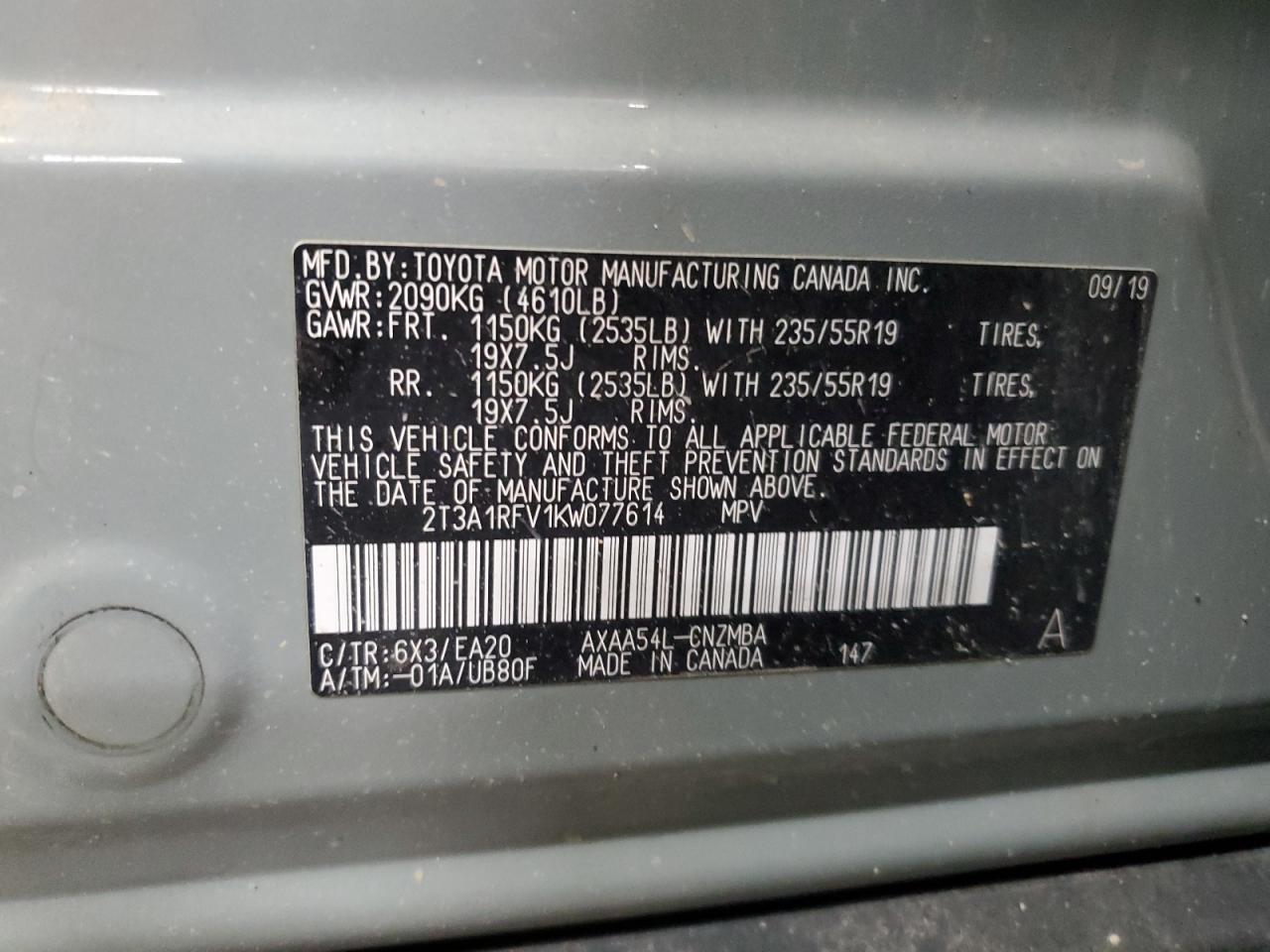 2019 TOYOTA RAV4