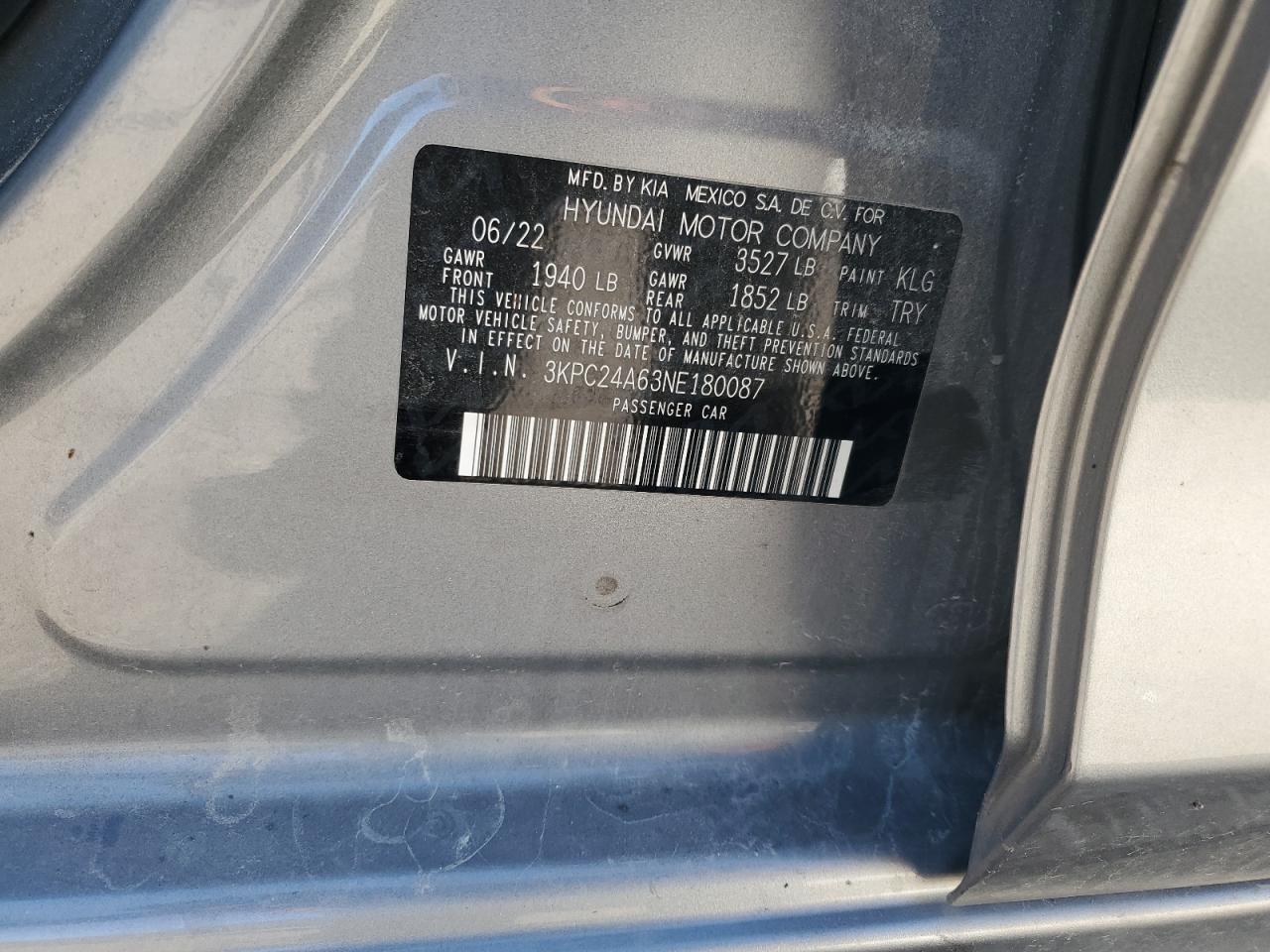 2022 HYUNDAI ACCENT