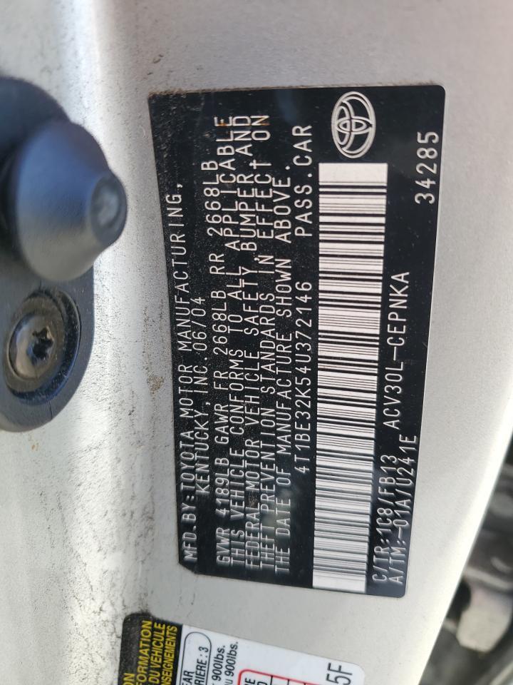 2004 TOYOTA CAMRY