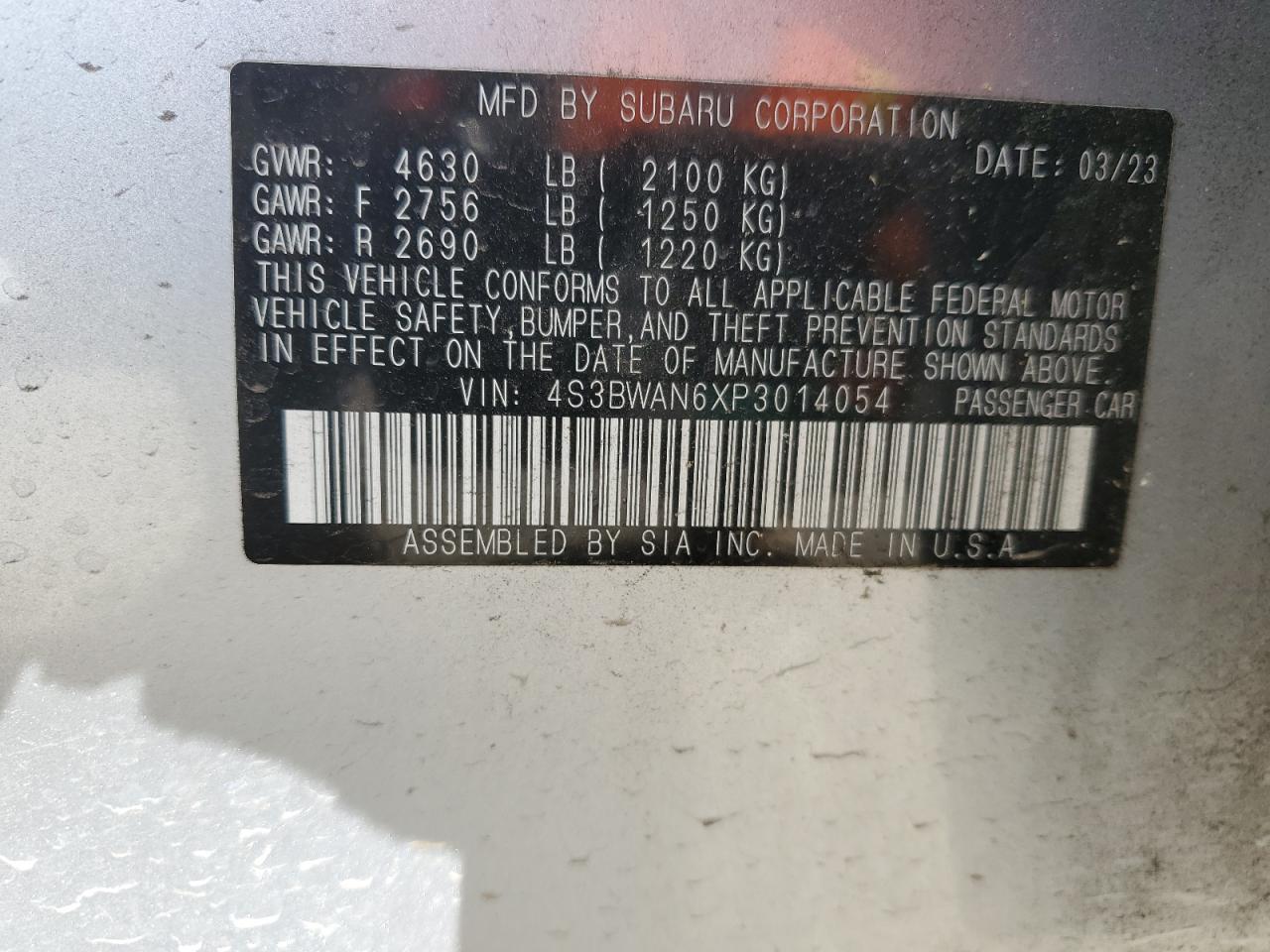 2023 SUBARU Legacy