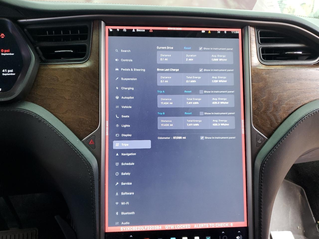 2020 TESLA MODEL X