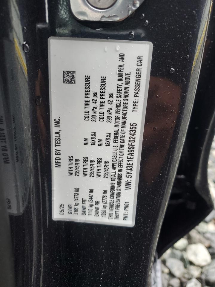 2025 TESLA MODEL 3