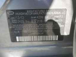 2012 HYUNDAI SONATA