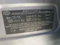 2006 HYUNDAI SONATA