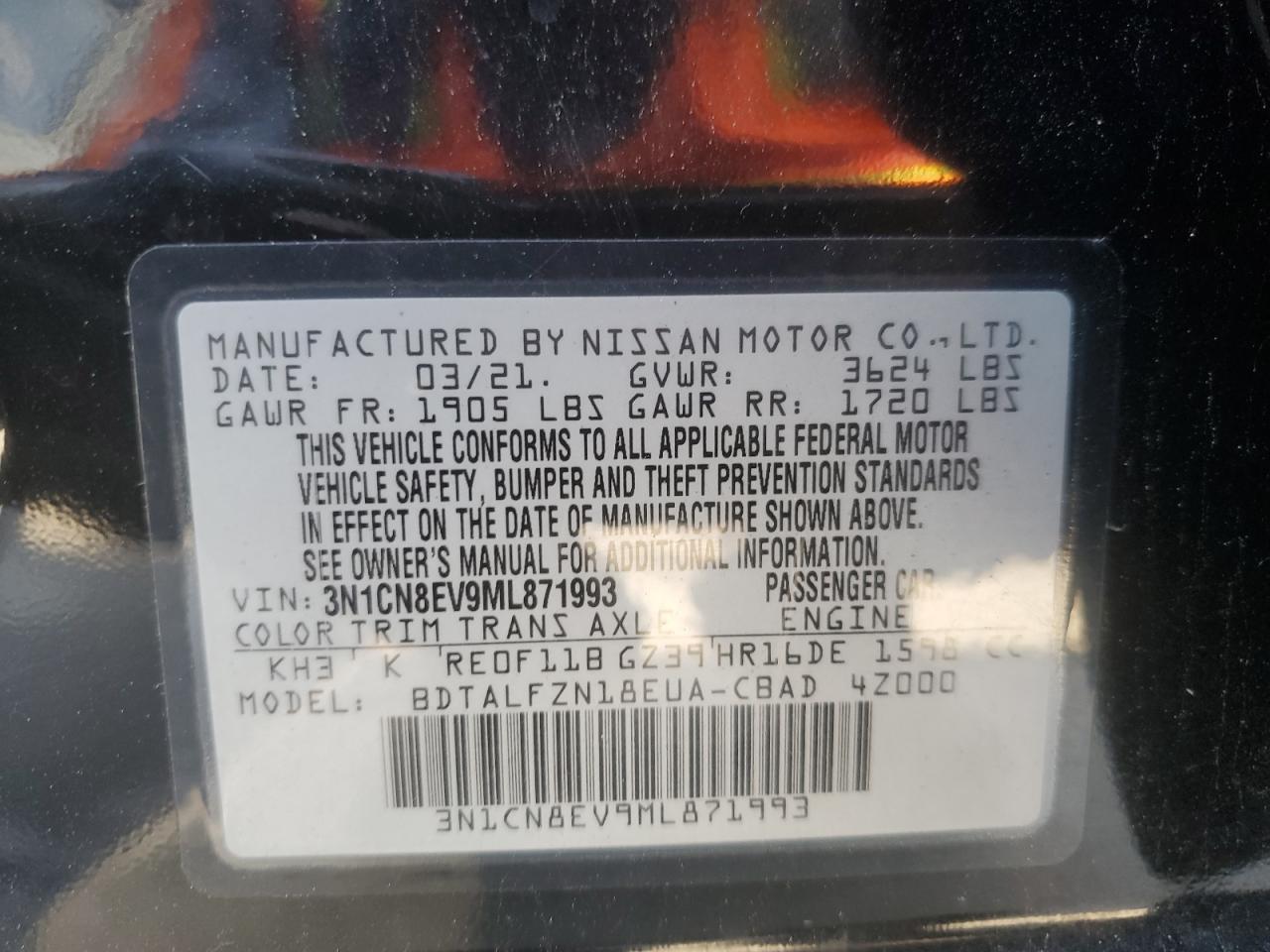 2021 NISSAN VERSA