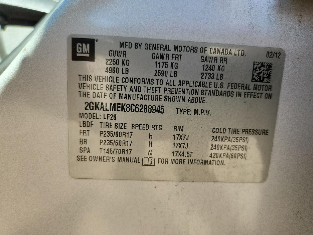 2012 GMC Terrain