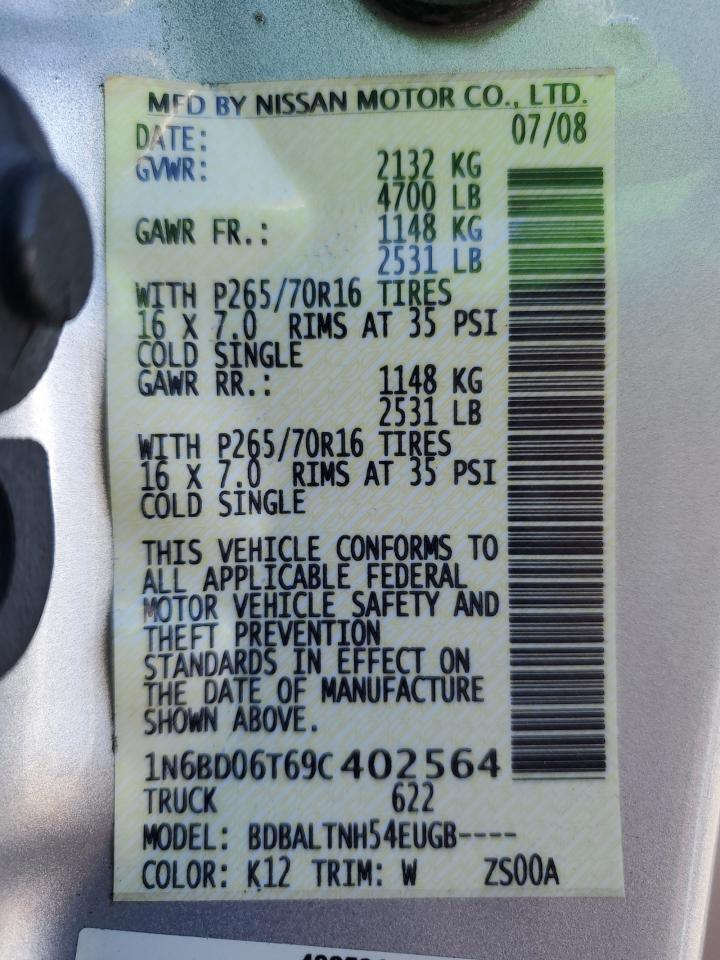 2009 NISSAN Frontier