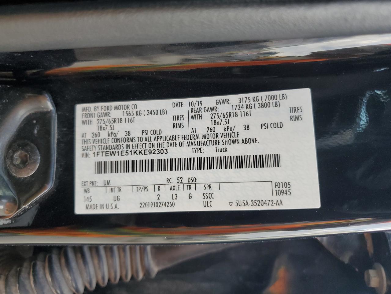 2019 FORD F-150