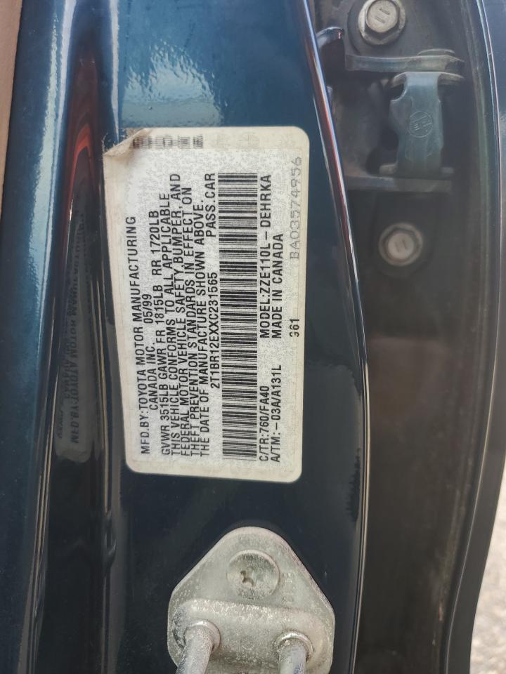 1999 TOYOTA COROLLA