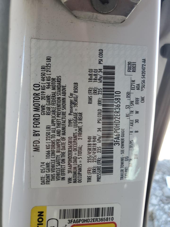 2014 FORD FUSION