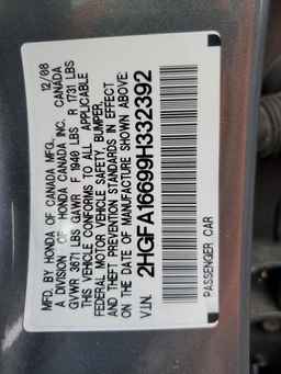 2009 HONDA CIVIC