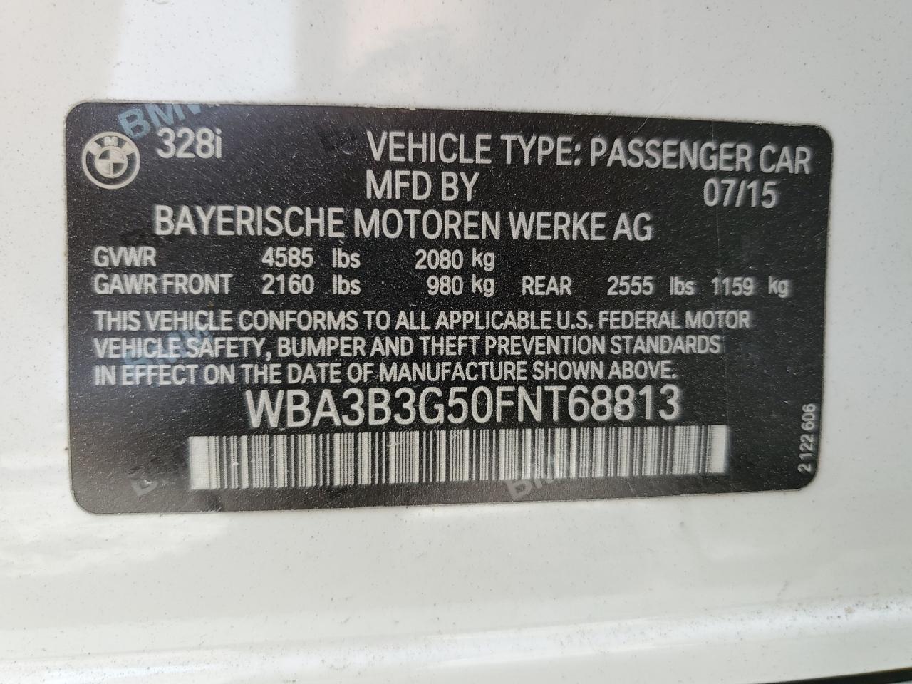 2015 BMW 3 SERIES