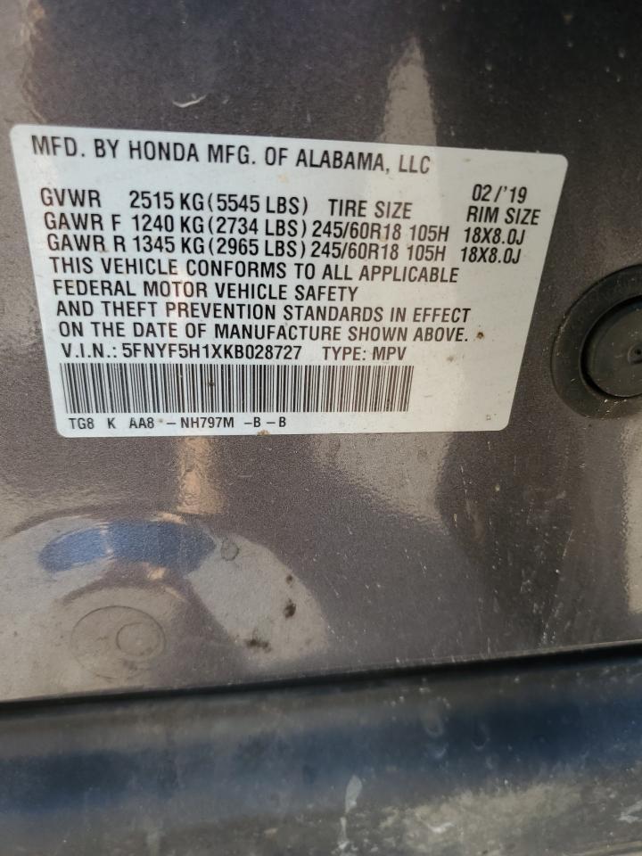 2019 HONDA PILOT