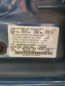 2001 NISSAN SENTRA