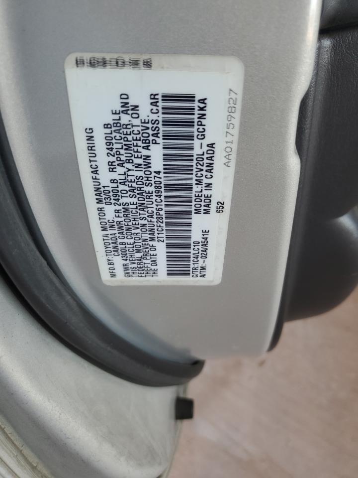 2001 TOYOTA CAMRY