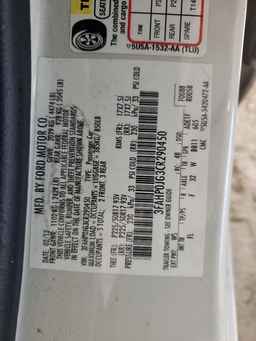 2012 FORD FUSION