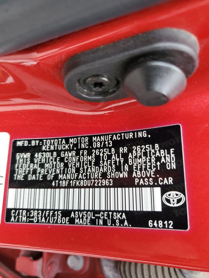 2013 TOYOTA CAMRY