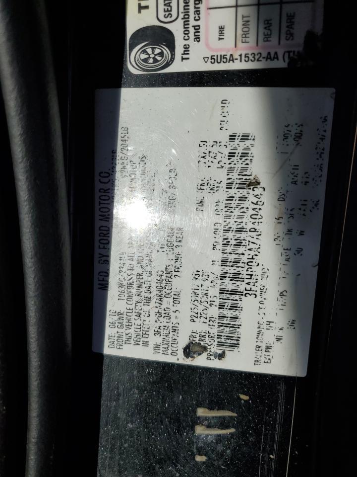 2010 FORD FUSION