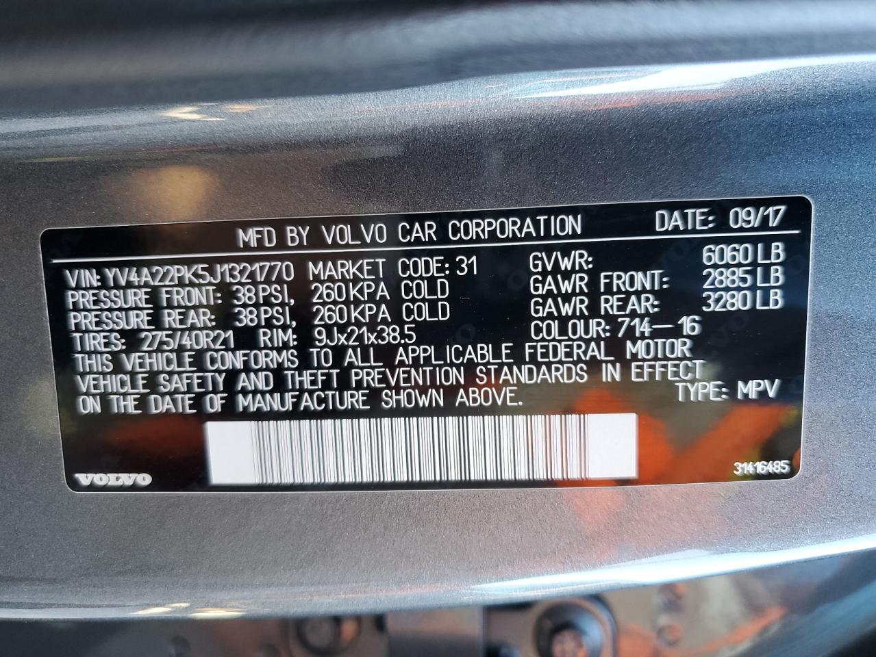 2018 VOLVO XC90