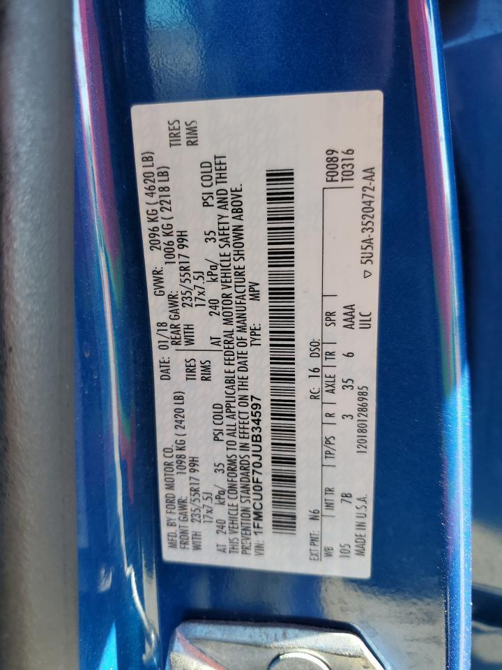 2018 FORD ESCAPE