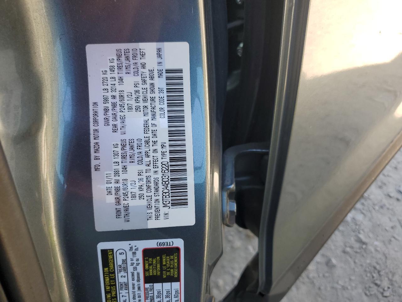 2011 MAZDA CX-9