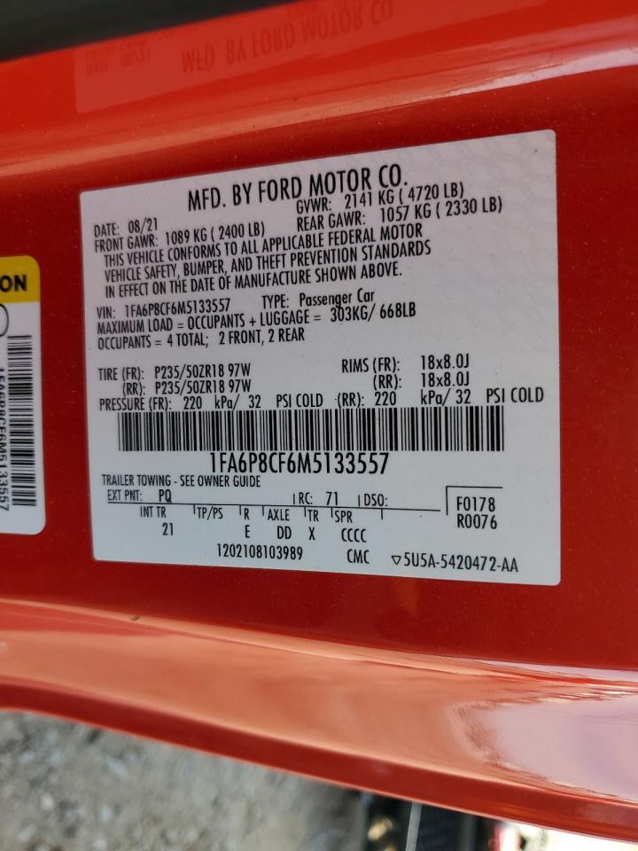 2021 FORD MUSTANG