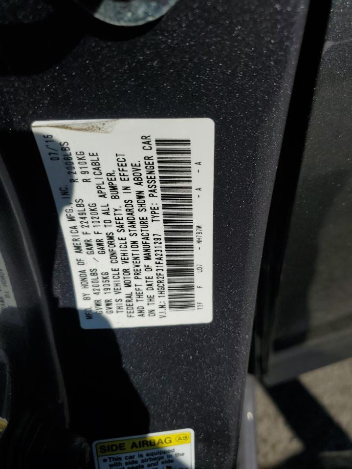 2015 HONDA ACCORD