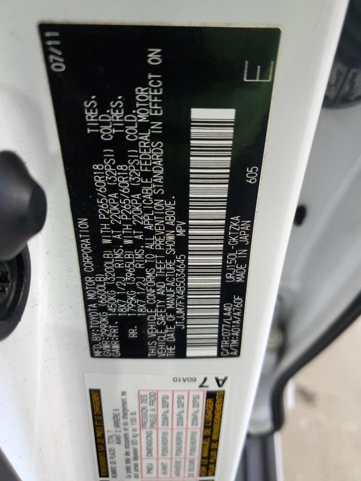 2011 LEXUS GX 460