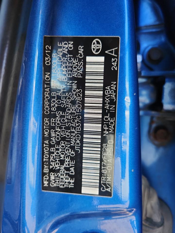 2012 TOYOTA Prius c