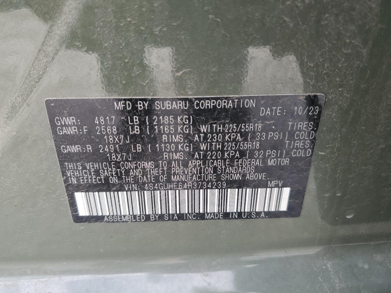 2024 SUBARU Crosstrek