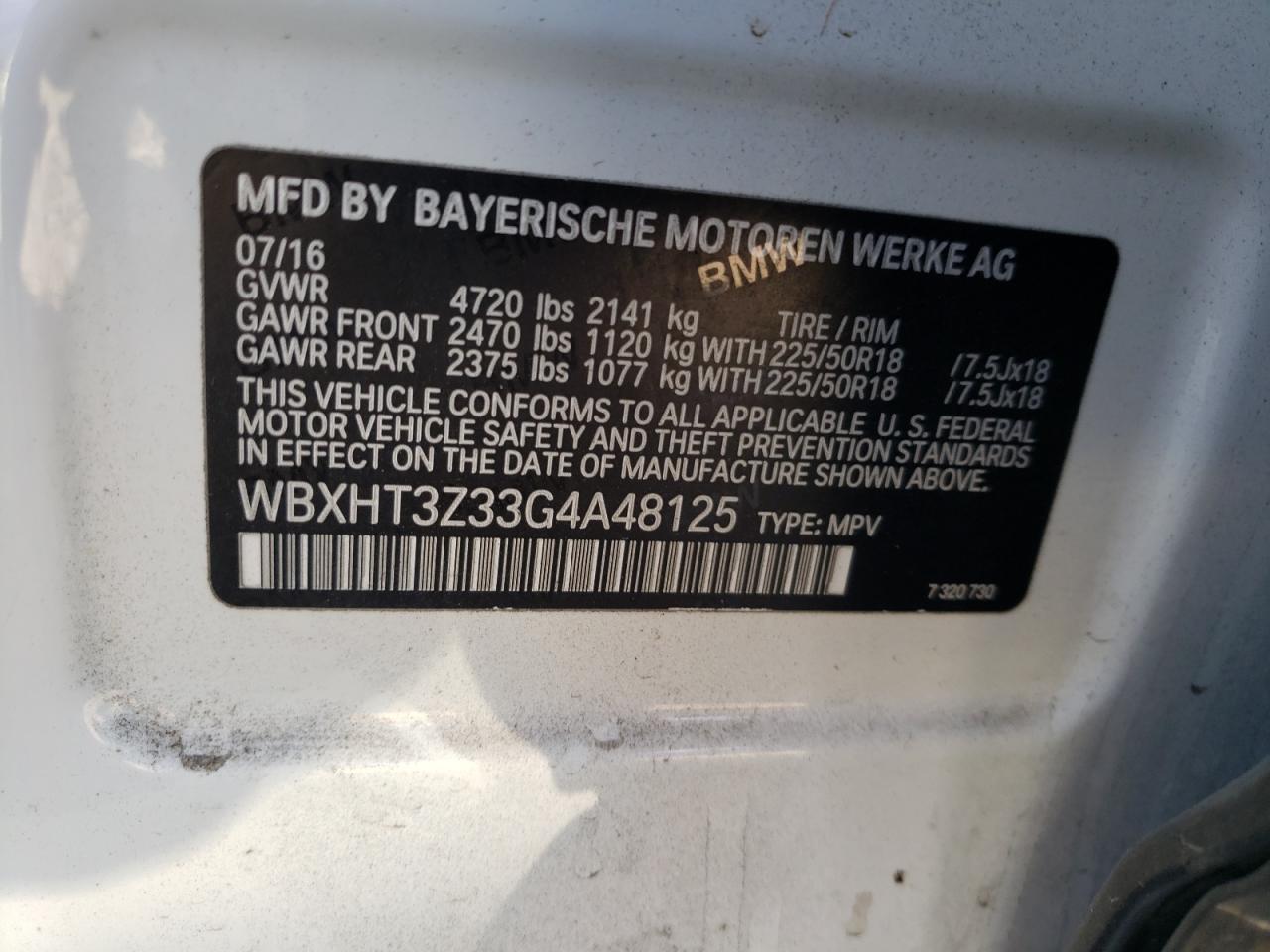 2016 BMW X1