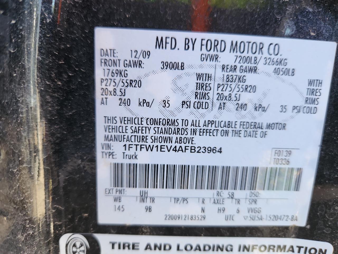 2010 FORD F-150
