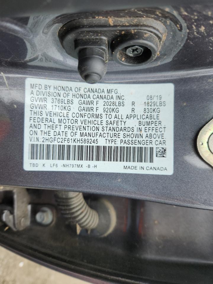 2019 HONDA CIVIC