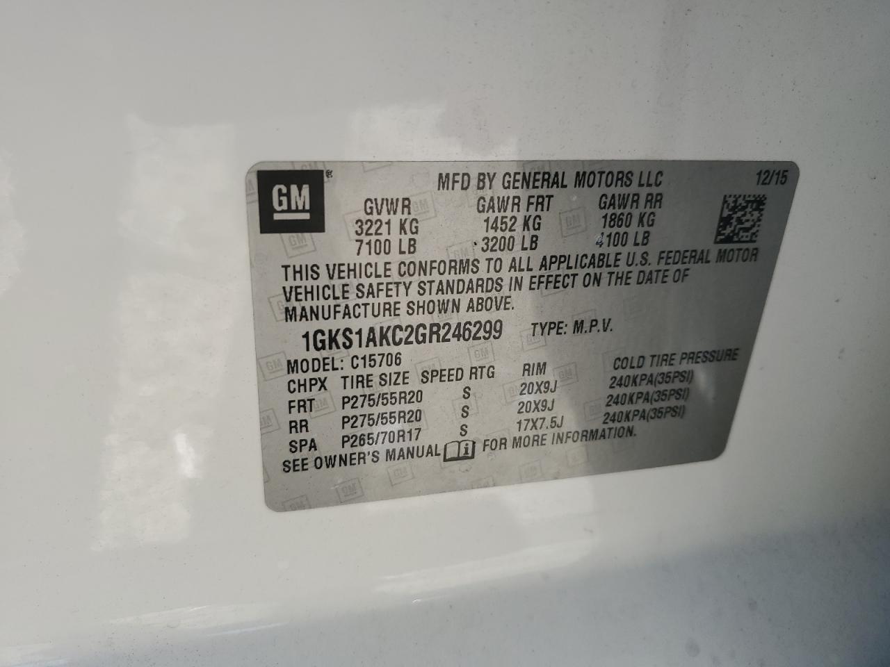 2016 GMC Yukon