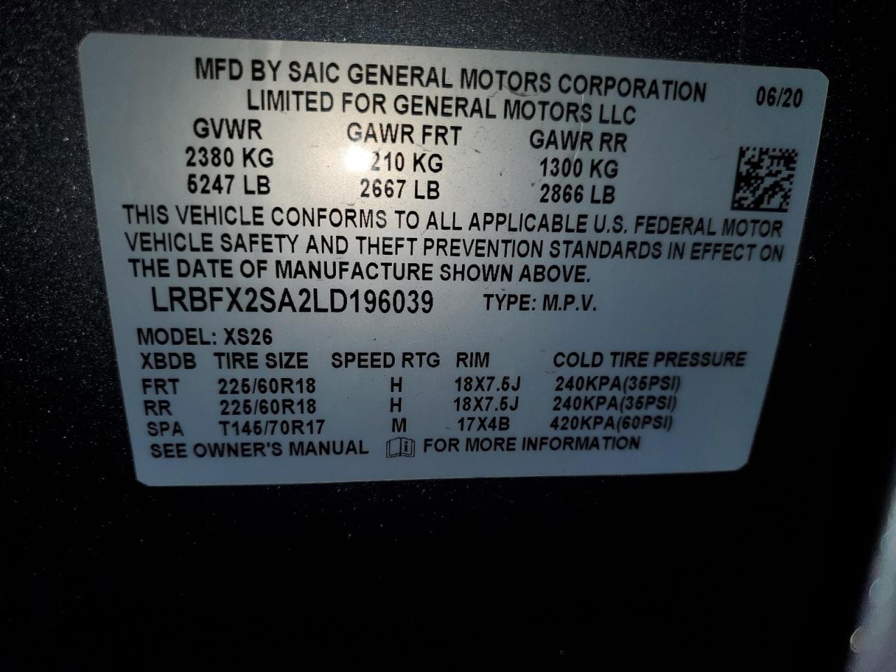 2020 BUICK Envision