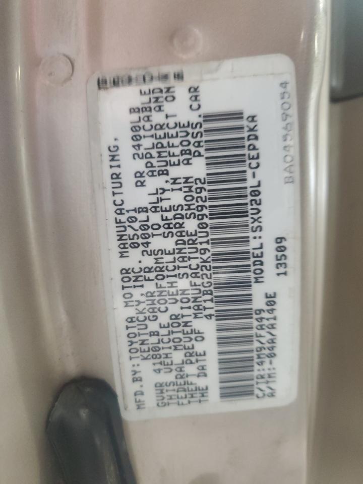 2001 TOYOTA CAMRY