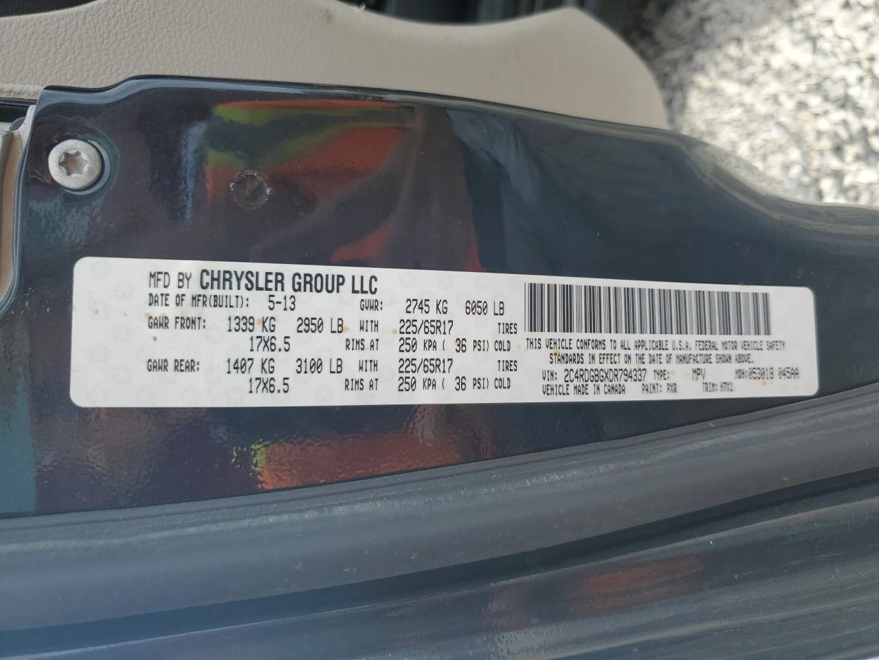 2013 DODGE GRAND CARAVAN