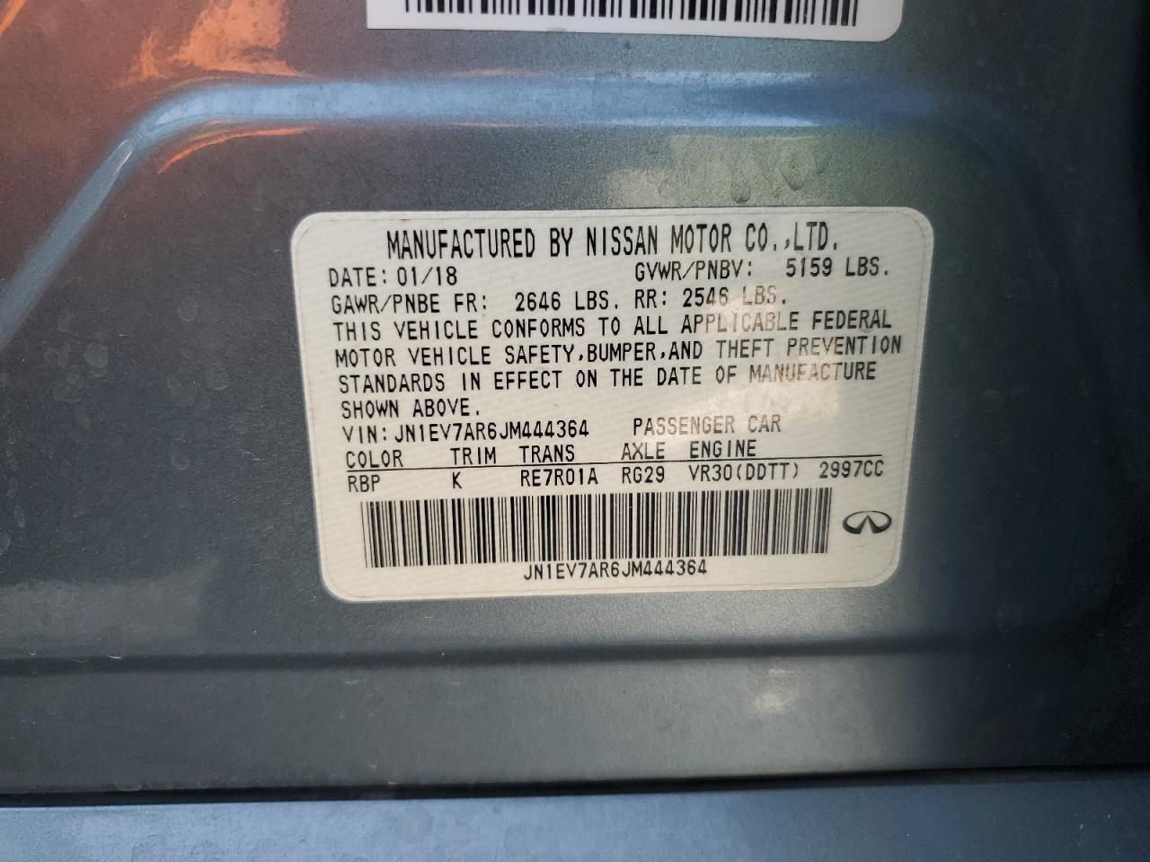 2018 INFINITI Q50