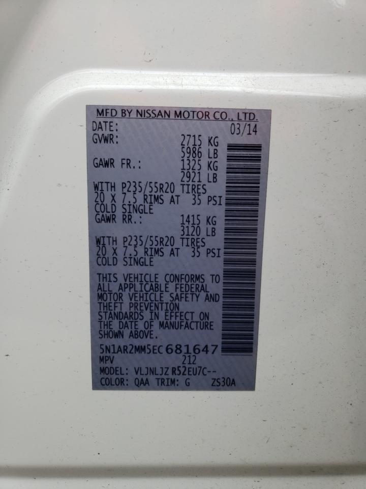 2014 NISSAN PATHFINDER