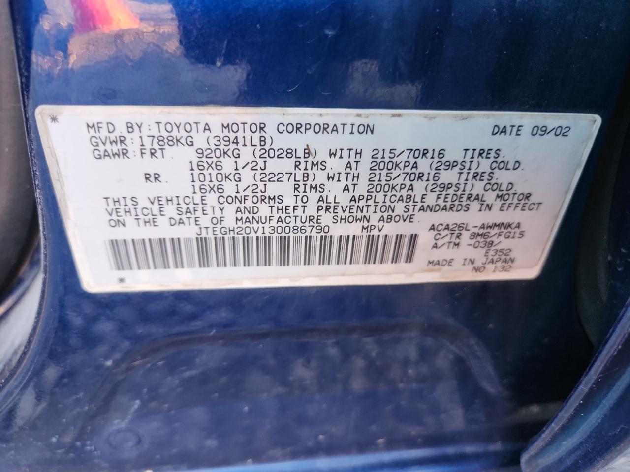 2003 TOYOTA RAV4
