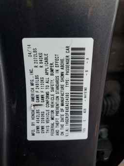 2014 HONDA ACCORD