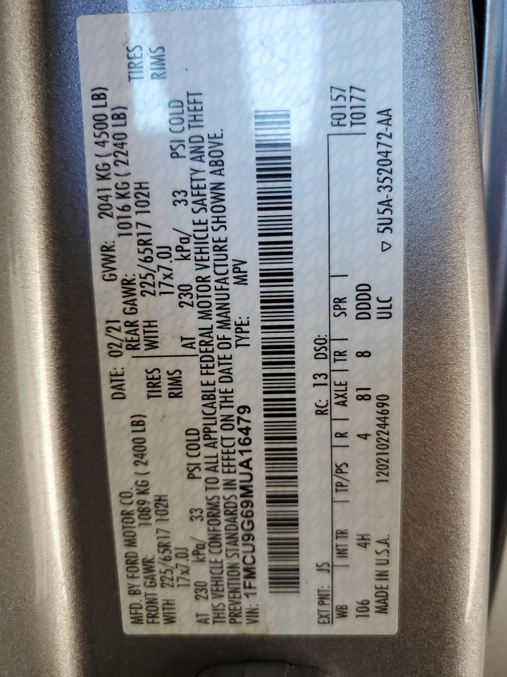 2021 FORD ESCAPE
