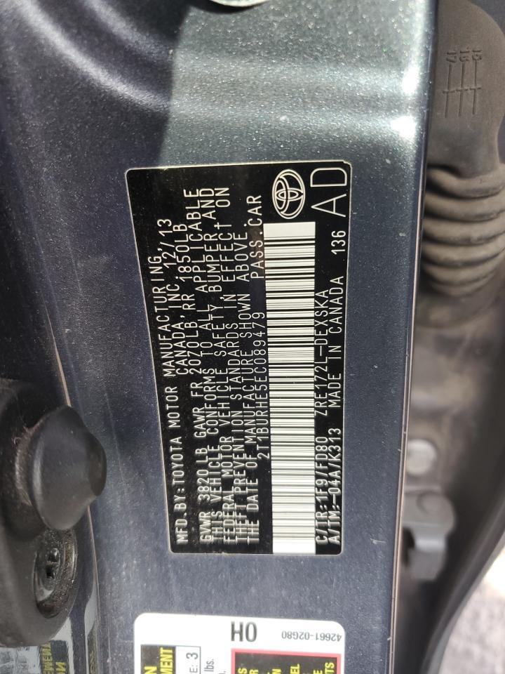 2014 TOYOTA COROLLA