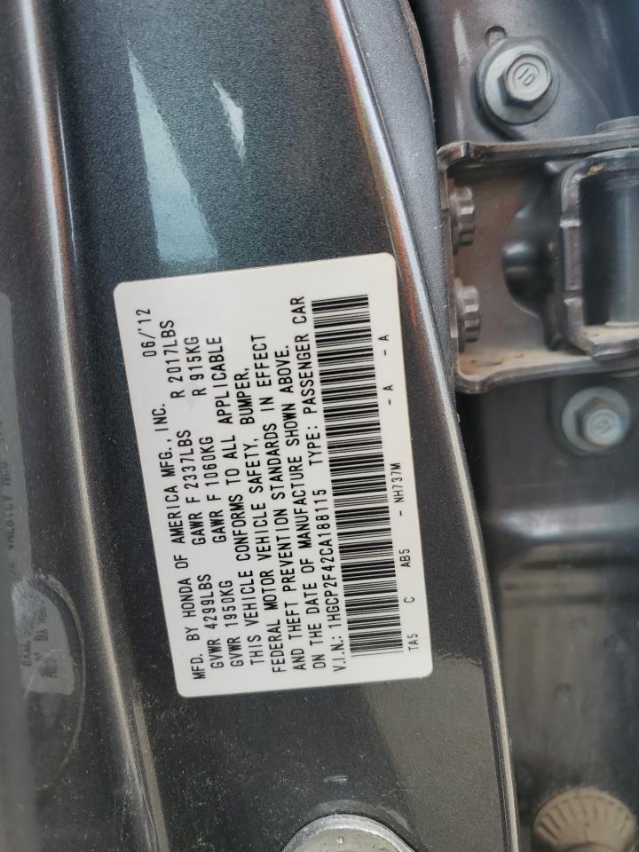 2012 HONDA ACCORD
